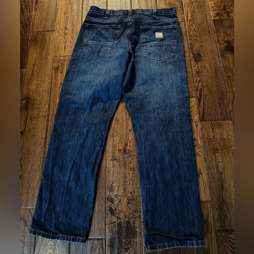 Carhartt Men's Relaxed Fit Blue Jeans Size 34X30